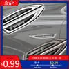 Pegatina para Coche 2 Piezas Pegatinas para Puerta Lateral de Coche Carrocería Guardabarros Cuchillo Insignias Decoración Para Skoda Yeti Fabia Octavia 3 2 a5 Kodiaq Karoq Rap
