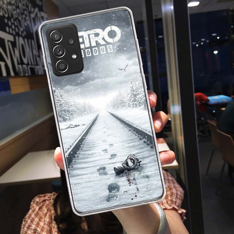 Metro 2033 Phone Case for Samsung A54 A57 A37 A17 A14 A15 A12 A24 A34 A55 A35 A25 A52S A07 A05S A04S A22 A32 A72 Galaxy Note 20