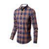 Men Fashion Plaid Long Sleeve Casual Plus Size Mens Shirt