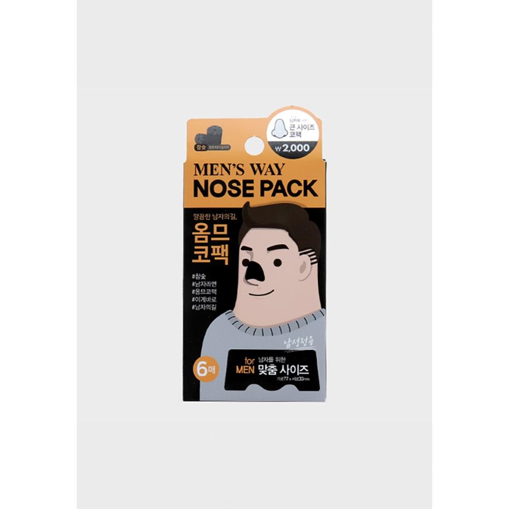 Charcoal Nose Pore Strips for Men (6-Pack) 1ea