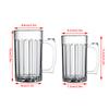1Pcs 400Ml/600Ml Creative Transparent Acrylic Water Cup Large Capacity Anti-Fall Beer Cup Home Office Bar Tea Juice Coffee Mugs
