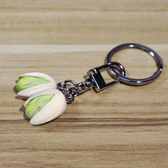 Nut-Shaped Resin Key Chain Handbag Key Pendant Bag Car Compact Size Keyring Portable Accessory