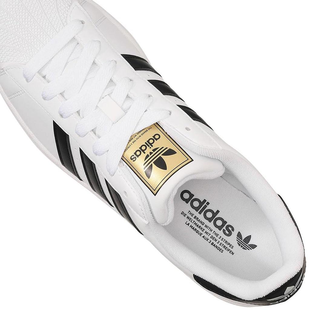 Adidas Superstar TD Size cm Footwear, White/Core Black/Gold, JI3155, 25.0