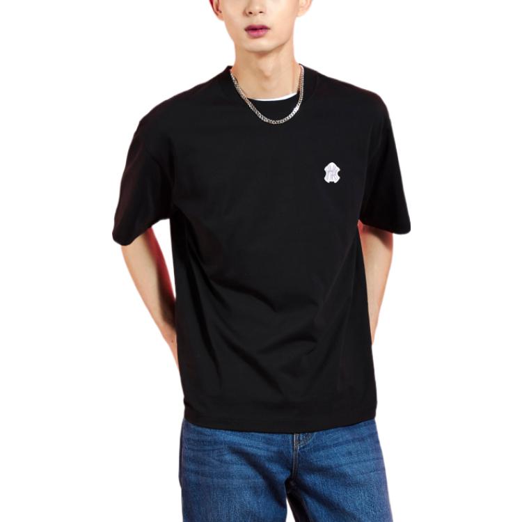 MLB New York Yankees Logo Print Casual Short Sleeve T-Shirt Unisex T-shirts Black 3ATSBO233-50BKS