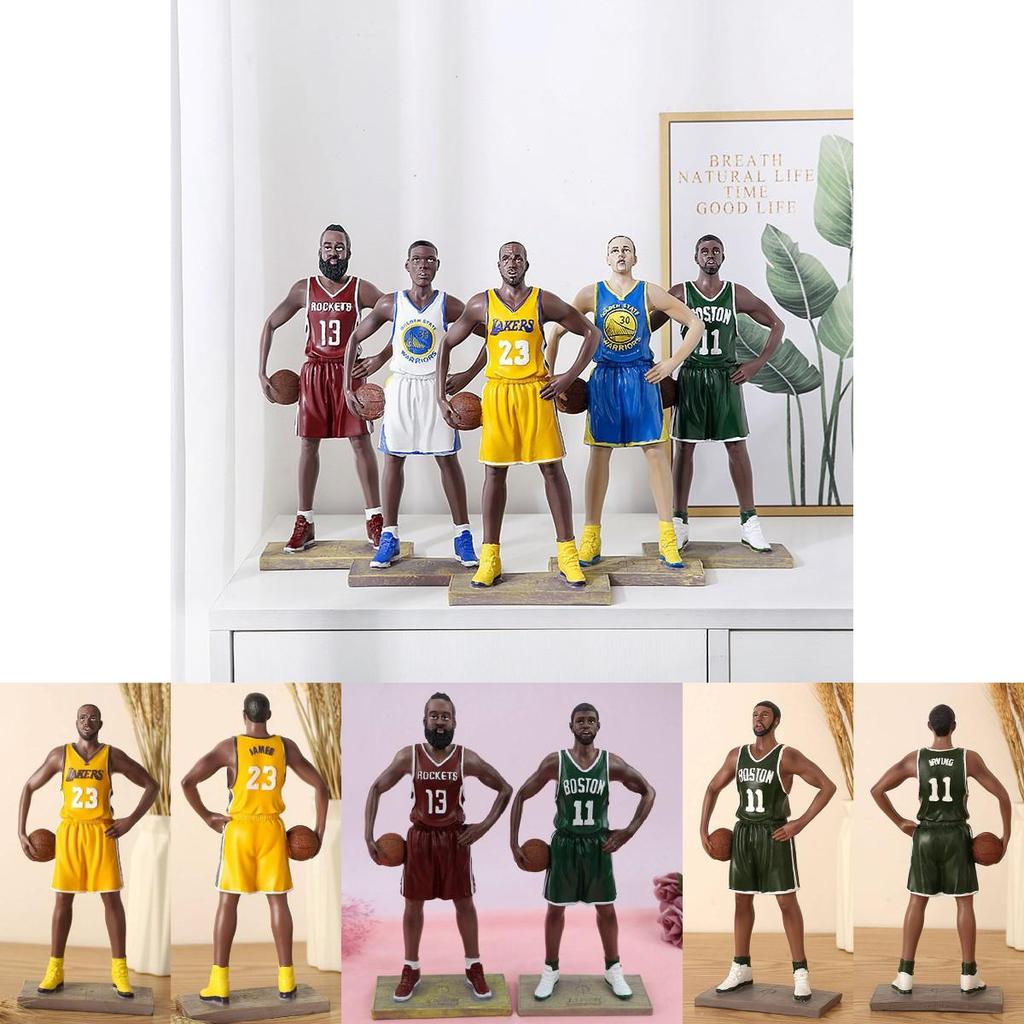 Basketball Star Lebron James Curry Harden Irving Figurine Resin Collectible Model