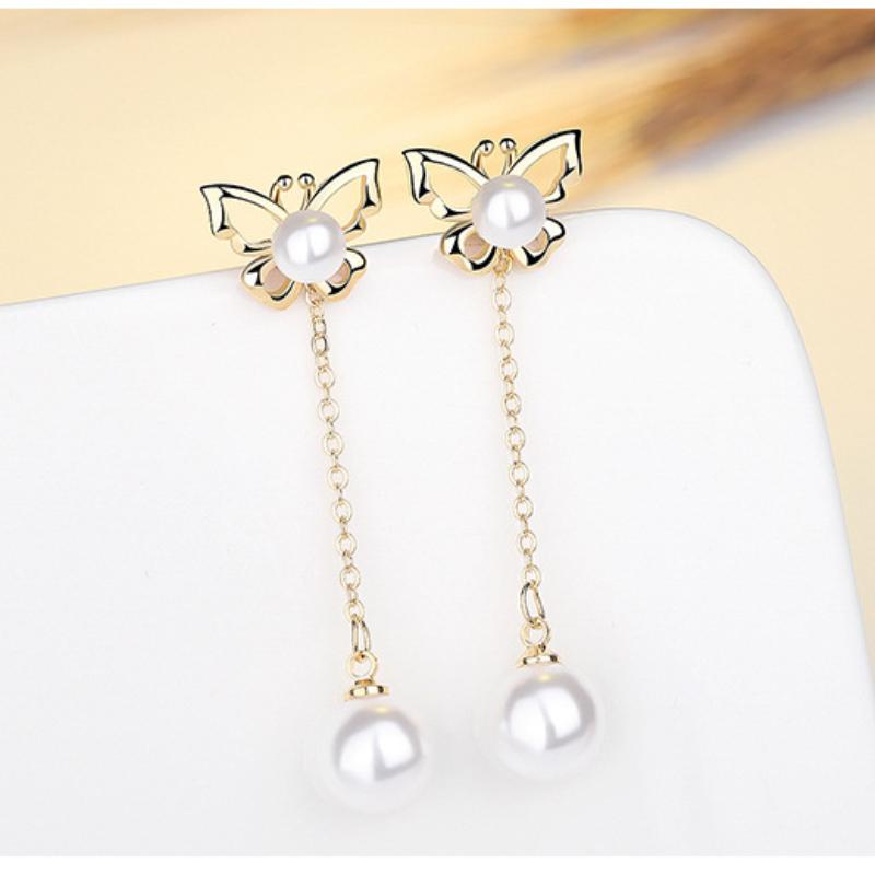 

Серьги-капли Lindon из медного сплава с синтетическим жемчугом, серьги-капли для женщин, подарки для свадебной вечеринки золотой