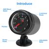 LED Car Tachometer 2-inch 52mm, Black and White Light, 0-8000 RPM for 1-8 Cylinder Engines