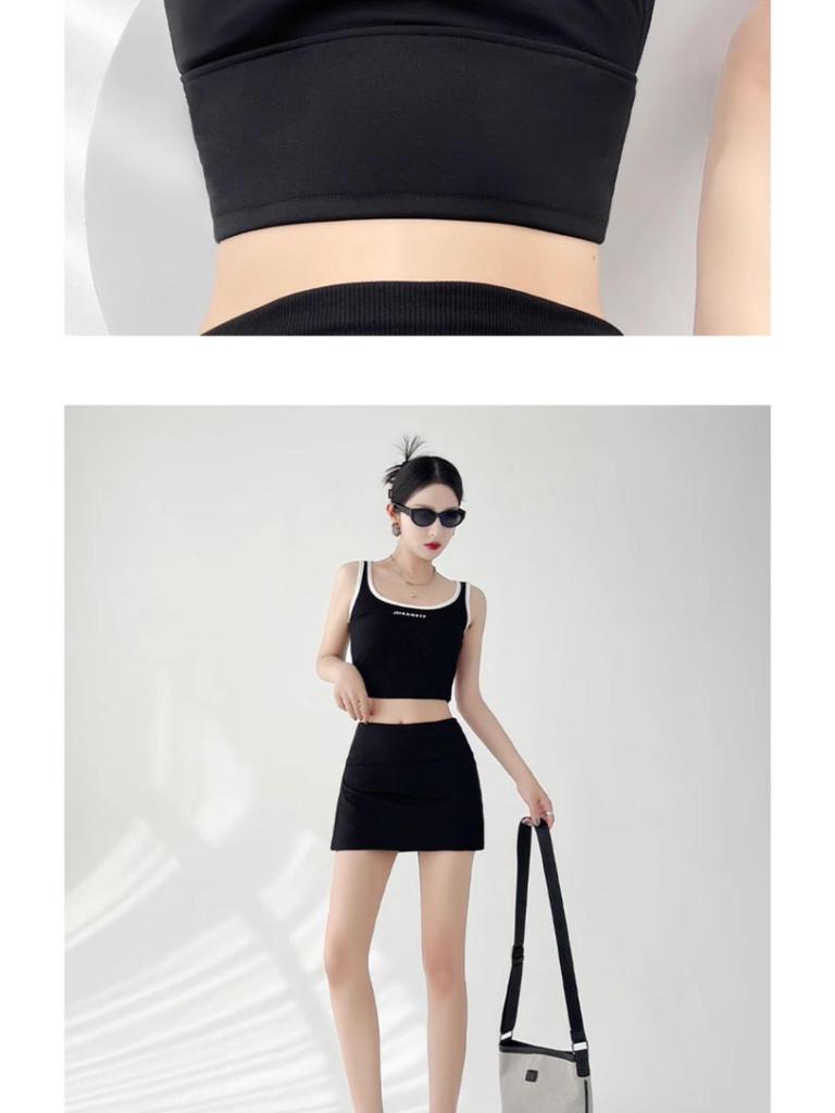Women's 2025 Summer A-line Side Slit Yoga Mini Skirt