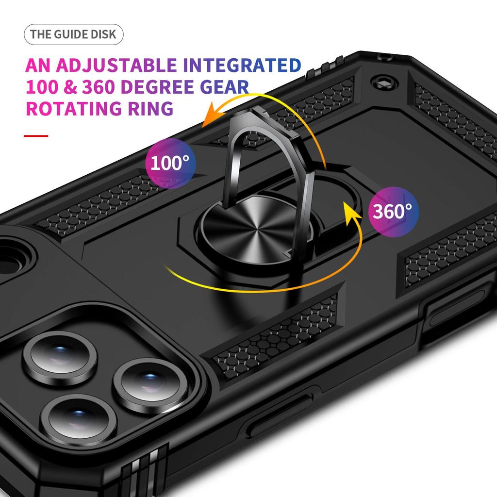 For iPhone 17 Promax 16 15 14 13 Pro Max Cases Phone Cover Shockproof Case Kickstand Ring Magnetic Cover