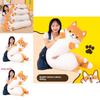 Husky Plush Pillow With Leg Clamp For Cozy Sleep Teen Kids Room Decor