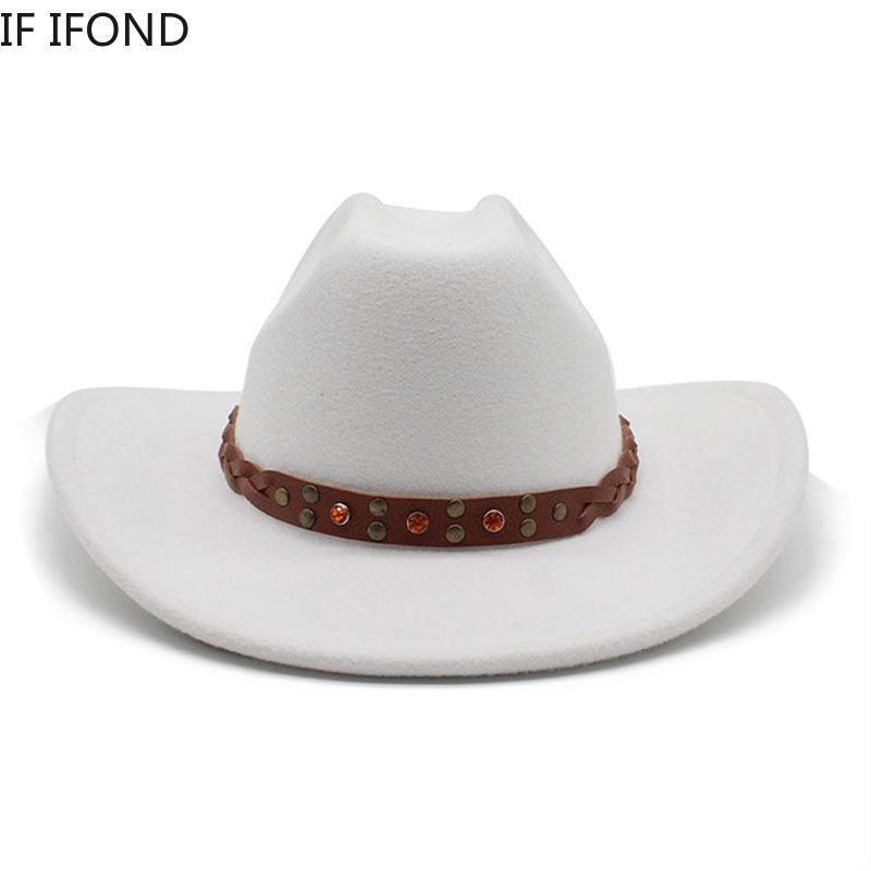 Vintage Black Western Cowboy Hats For Men 2023 Autumn Winter Curved Brim Cowgirl Jazz Hats Cloche Sombrero Hombre Caps