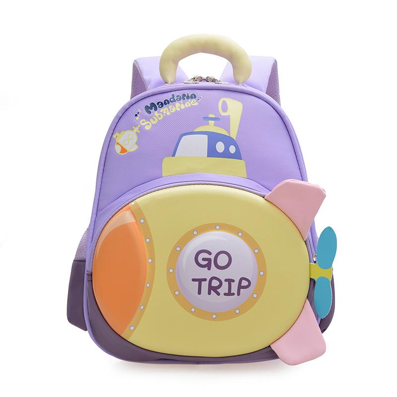School Bag 3-6 Years Old Cartoon Hard Shell Fashion Trend Backpack Medium and Large Class Children Back