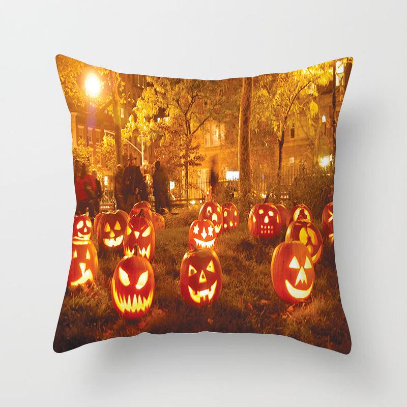 New Halloween Pumpkin Home Decoration Pillow Cover Sofa Cushion Pillow Cover