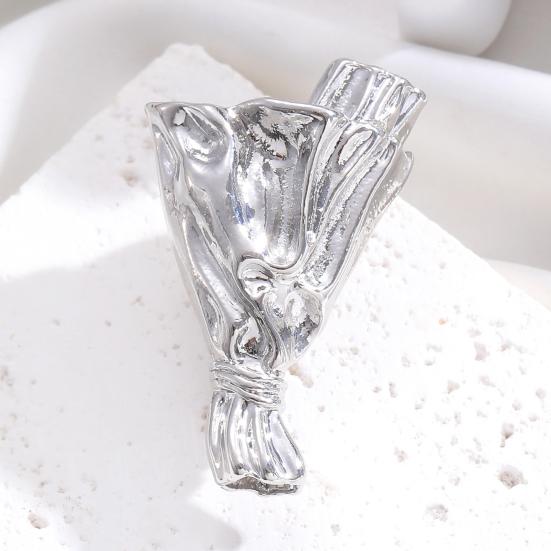 Flower Holder Bouquet Brooch Wearable Vase Brooch Pin Insert Real or Dried Flowers Into Bouquet Pin Accessory for Jackets Dresses Scarves Sweaters