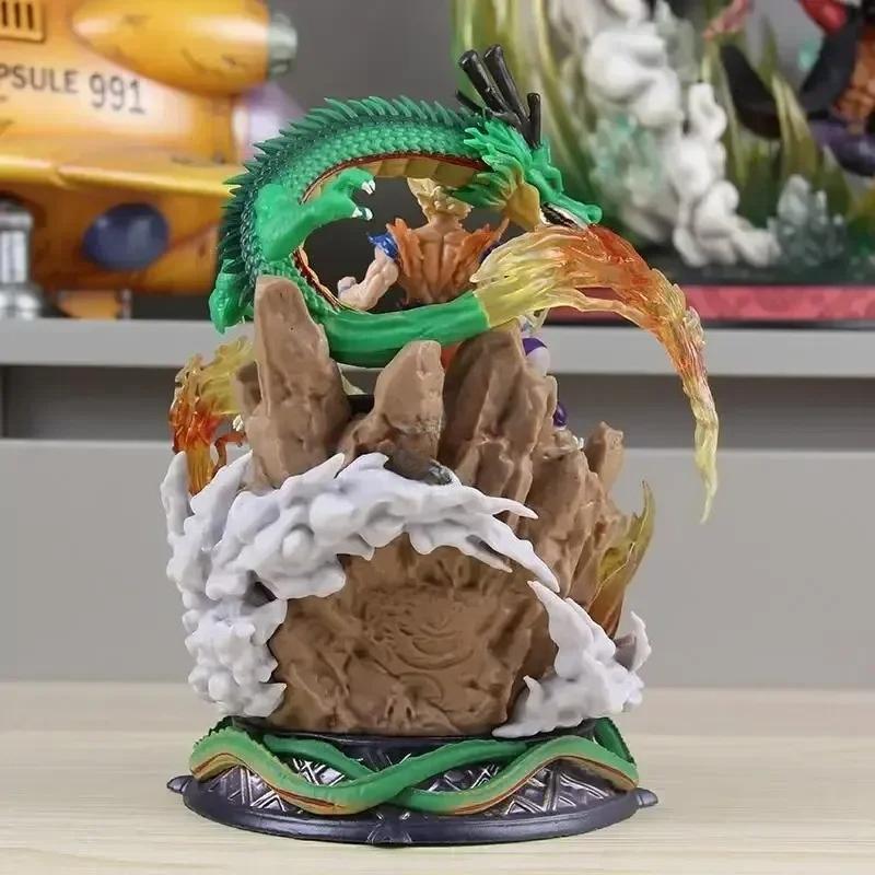New 23cm Dragon Ball Son Goku Figure Super Saiyan Figure Cell Shenron Buu Figure Gk Statue Figurine Model Doll Collection Gift