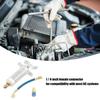 Car A/C Oil/Dye Injection 30Ml 1Oz With R-134A Low Side Quick Coupler Adapter 1/4  Air Conditioning Auto Manual Oiler Syringe