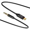 Kabel Audio Usb-C Do Mini Jack 3,5Mm Baseus Yiven 1.2M (Czarny)