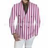Herren Zweireihiger Blazer mit Leopardenmuster