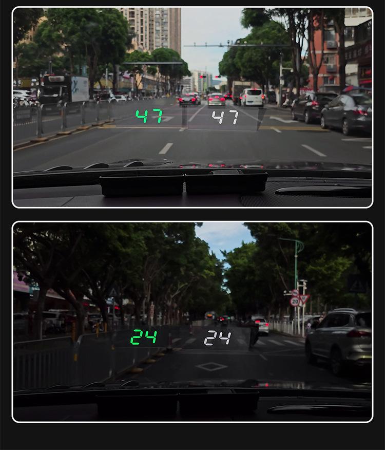Universal Car HUD HD Projector: Multifunctional BeiDou GPS Speed Display