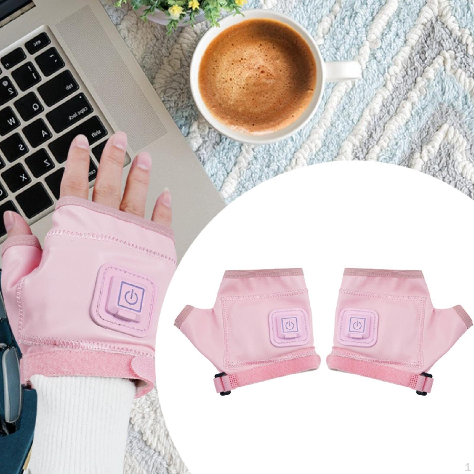 

Электрические перчатки с подогревом для мужчин и женщин, удобные безпальцевые грелки для рук, офисные M