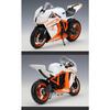 Welly 1/10 KTM 1190 RC8 R Alloy Sports Motorcycle Model Simulation Metal Toy Street Racing Motorcycle Model Collection Kids Gift