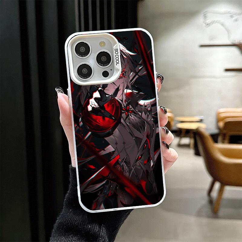 Genshin Impact Arlecchino Soft Phone Case for iPhone 15 16 17 Pro Max 17Air 16E 14 Plus 13 12 Mini Shockproof Cover Back Shell