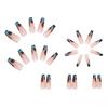 Artificial Nails Wearable Ballet Nails Long Nails French Leopard Print Removable Nail Art Stickers
