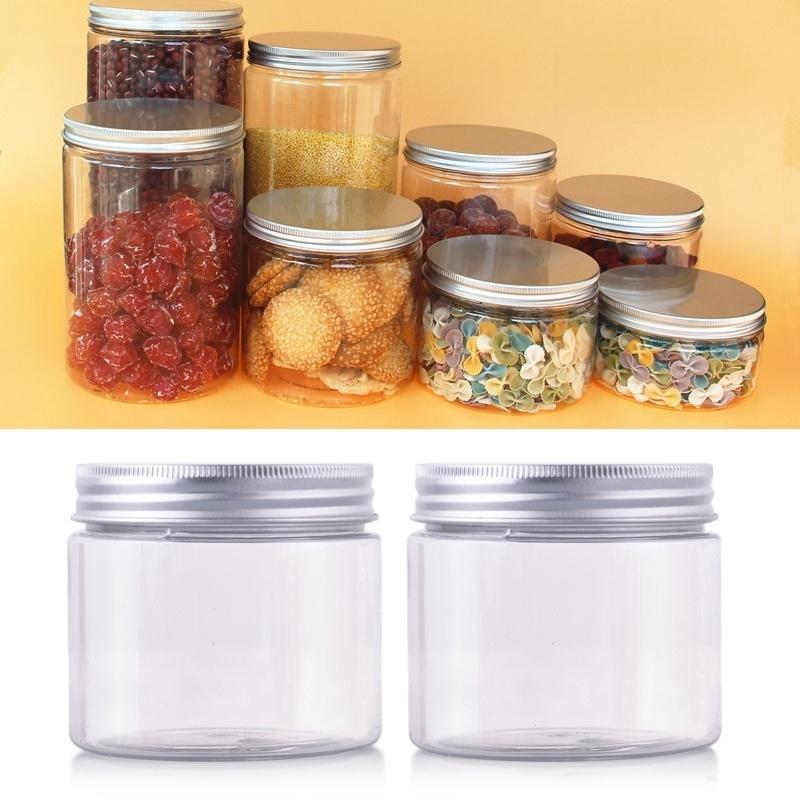 50ML-250ML Aluminum Cap Cosmetic Tin Pot Lip Balm Jar Containers Oil Wax Em