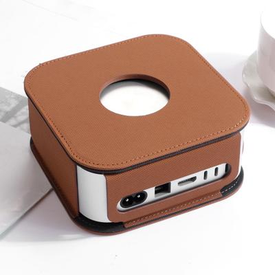 Mini 4 Protective Cover Faux Leather Mini 4 Case Desktop Computer Host Protective Sleeve Dustproof Cover Shell Protector for Mac Mini4