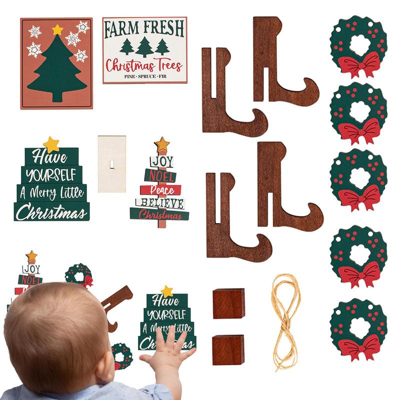 

Tiered Tray Wooden Sign Christmas Wooden Sign Tiered Tray Decor Seasonal Decors Farmhouse Rustic Tabletop Decorations For Tea China Mainland