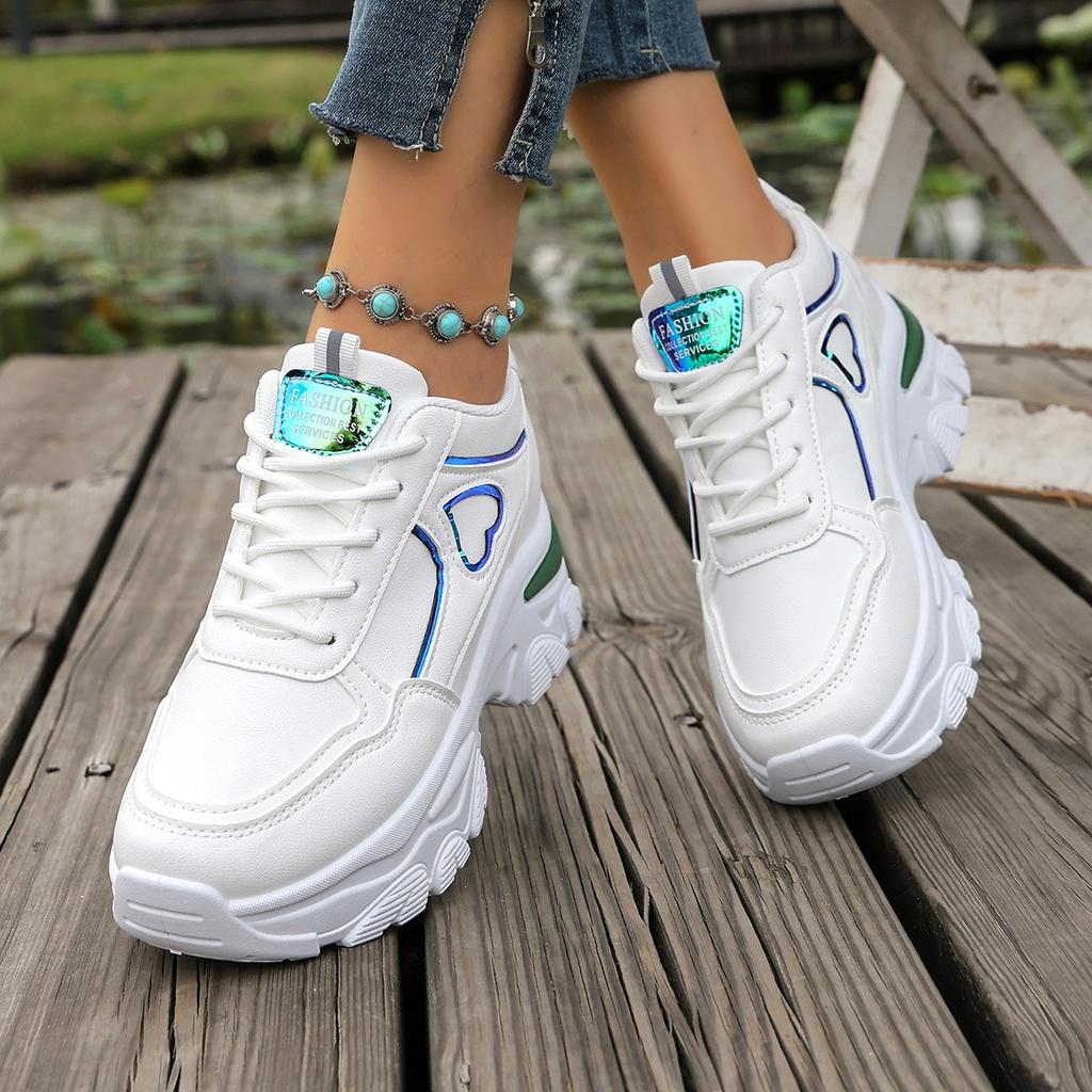 Scarpe da Donna con Plateau e Tacco Alto - Scarpe Sportive Casual Versatili e Comode per Donna