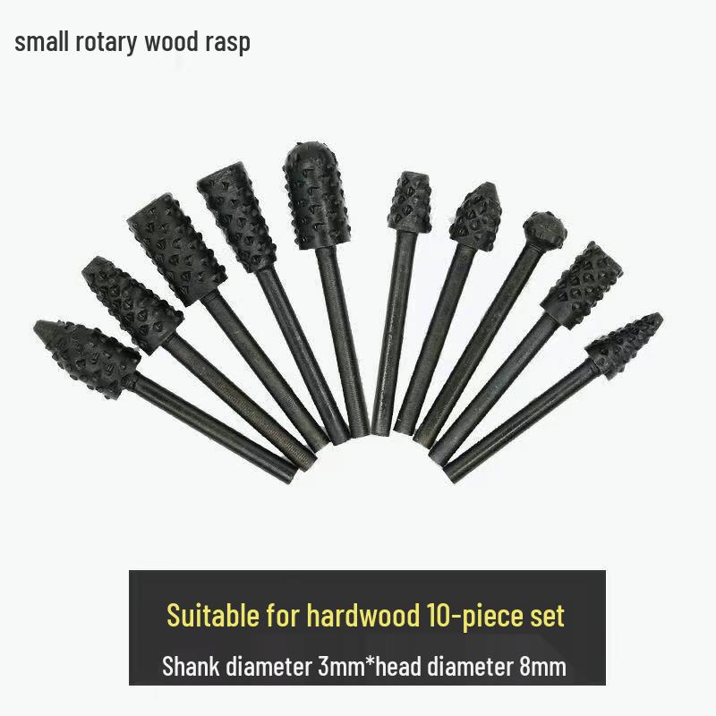 Electric Rotary Woodworking Tool Set: Irregular File, Wood File, Tea Tray Grinder, Root Carving Knife