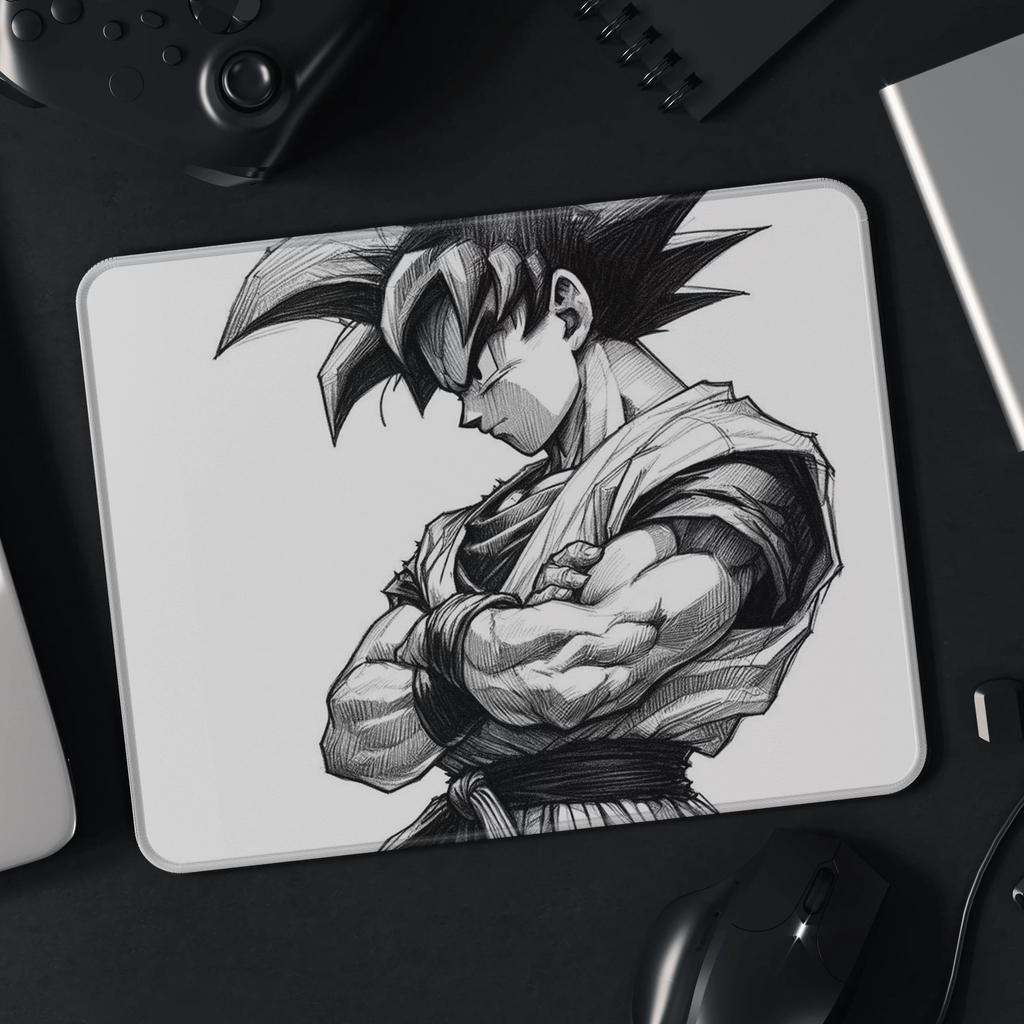 Super beliebt Büro Praktisch Kleine Größe Anime Dragon Ball Son Goku Bedrucktes Leder Mauspads Spiel E-Sport Mauspads Vegeta Mauspads Tischmatte