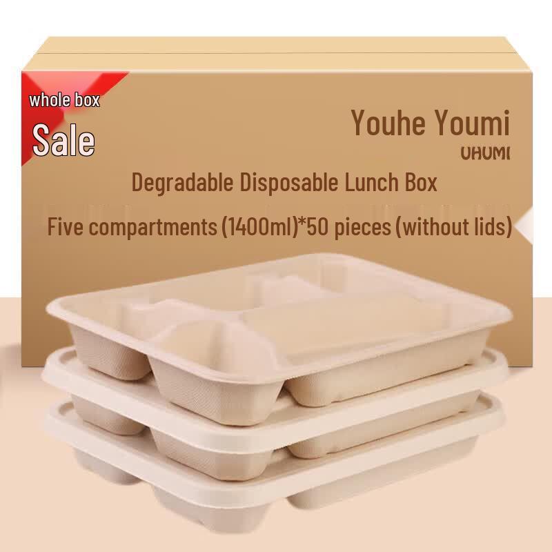 Youhe Youmi Disposable 5-Compartment Lunch Box