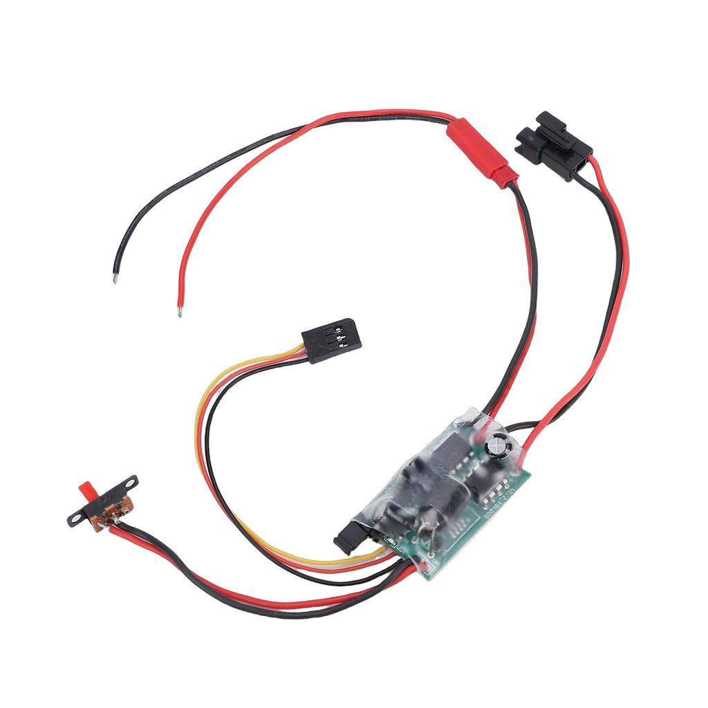 Brushed ESC, SM Plug Electronic Speed Controller with Brake for WPL MN C14 C24 C34 C44 B14 B24 B16 B36 1 16 RC Car