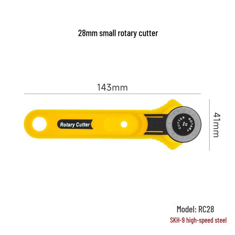 Keling Rotary Fabric Cutter: Wheel, Blade, Perforating & Quilting Knife for Fabric, Paper, & Clothing Cutting, with Mat.