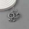 Musical Symbol Hollow Gold-plated Badge, Women’s Anti-exposure Buttons, Suit Lapel Pin, Men’s Collar Brooch, Couple Accessories