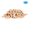 200pcs Smooth Surface Wooden Rings Log Color Wood Circles DIY Crafts Accessory  Jewelry Making