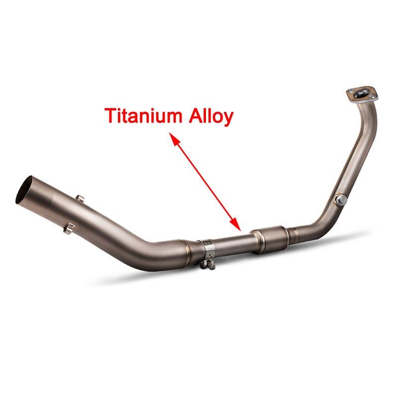 MT15 R15 V3 V4 Motorcycle Exhaust Full Systems Titanium Alloy Steel Pipe Header Pipe For Yamaha MT15 R15 V3 V4 2017-2023 Years