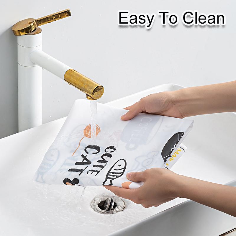 1PC Cartoon Pattern Dirt-Resistant Color Printing Reusable Storage Home Decoration Waterproof Kitchen PEVA Durable 130x55cm