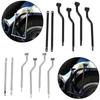 Heavy Duty Motorcycle Luggage Rack Support Bracket Rack Strong Iron Build Weather Resistant For Commuting Easy Install