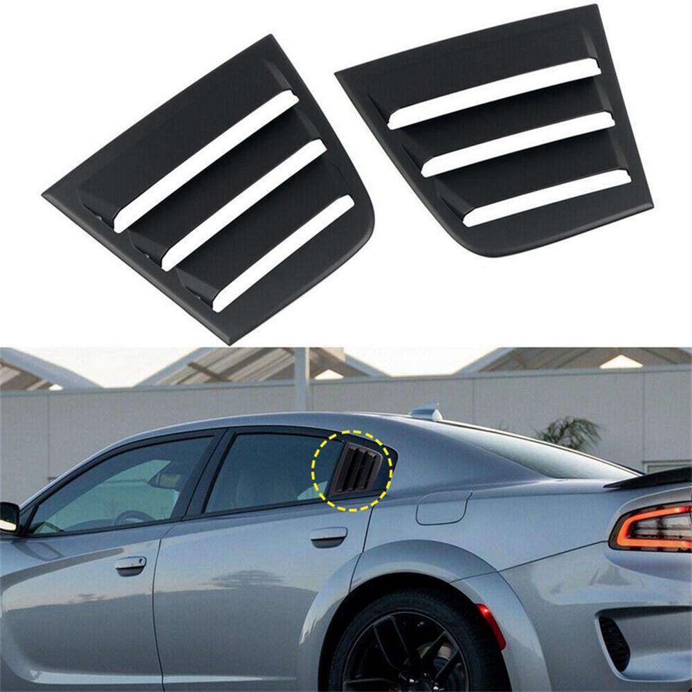 2Pcs/Set Rear Window Blinds Quarter Louvers Cover For Dodge Charger 2011-2021
