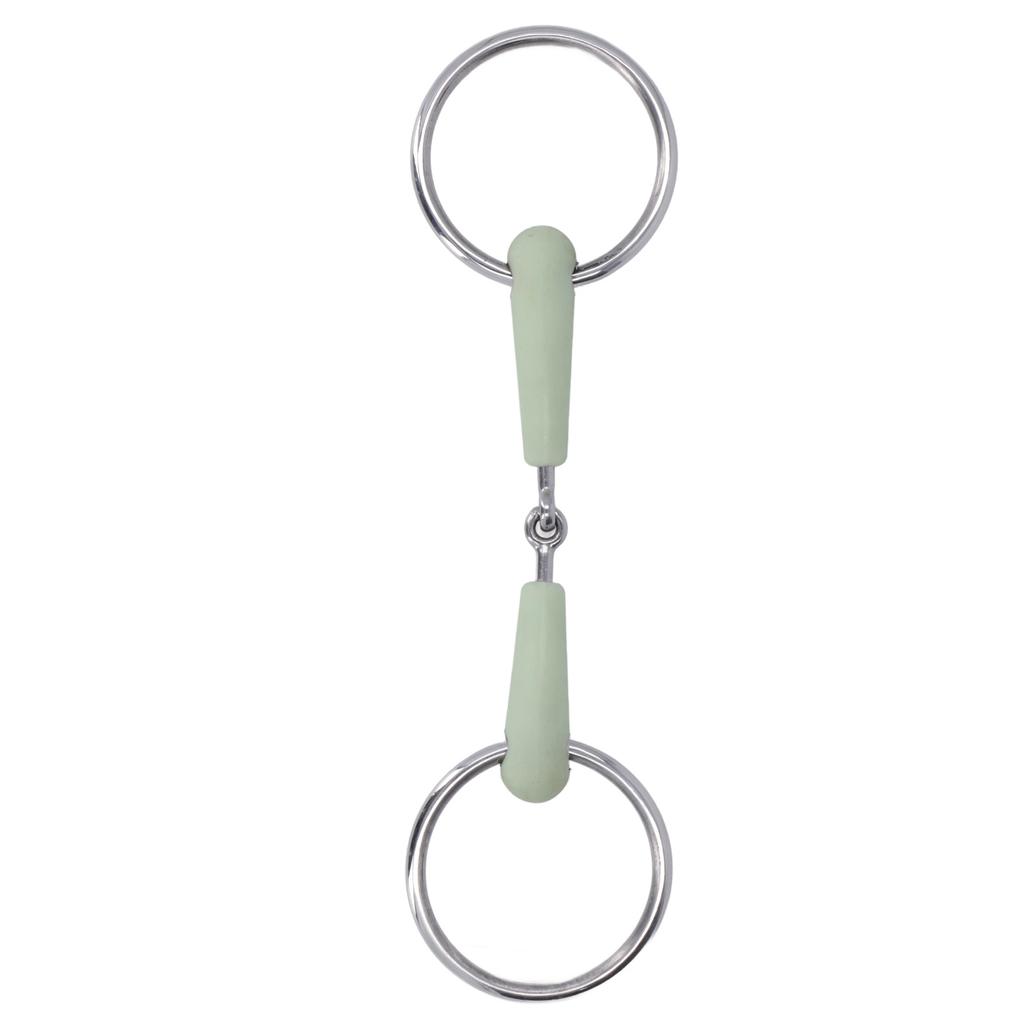 130mm Horse Mouth Snaffle with Chain Stainless Steel Horse Bit for Equestrian Training Equipment