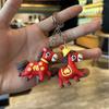 New Year Horse Keychain Doll Pendant School Bag PVC Soft Pendant Blind Box Doll Unicorn Zodiac Horse Doll