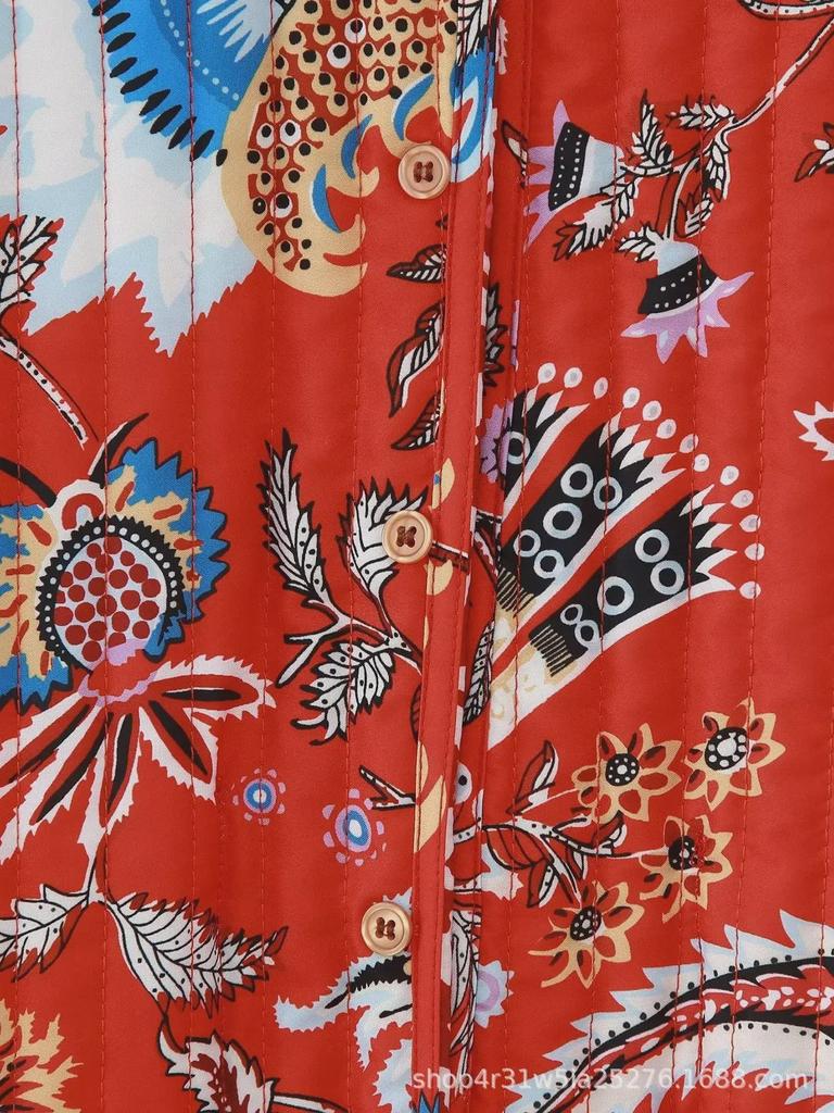 2023 Herbst Damen Französischer Stil Beidseitig Gesteppte Baumwollweste