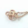 Used Canal 4 Flower Motif 1 Necklace Silver Rose Gold Color