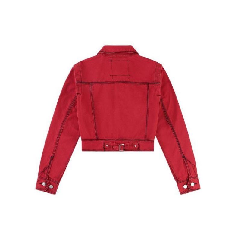 Levis X Feng Chen Wang Lässige Jeansjacke Damenjacken Rot A1054-0000