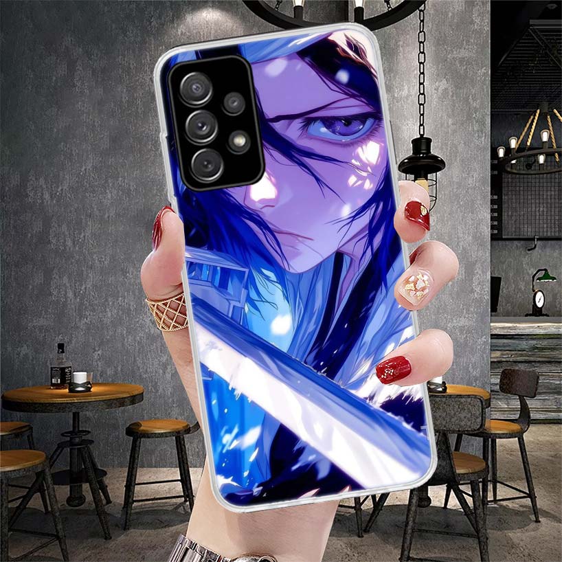 Bleach Kuchiki Rukia Soft Phone Case For Samsung Galaxy A12 A22 A32 A52 A72 A02S A51 A50S A71 A70 A31 A20S Note 20 Ultra S10 A10