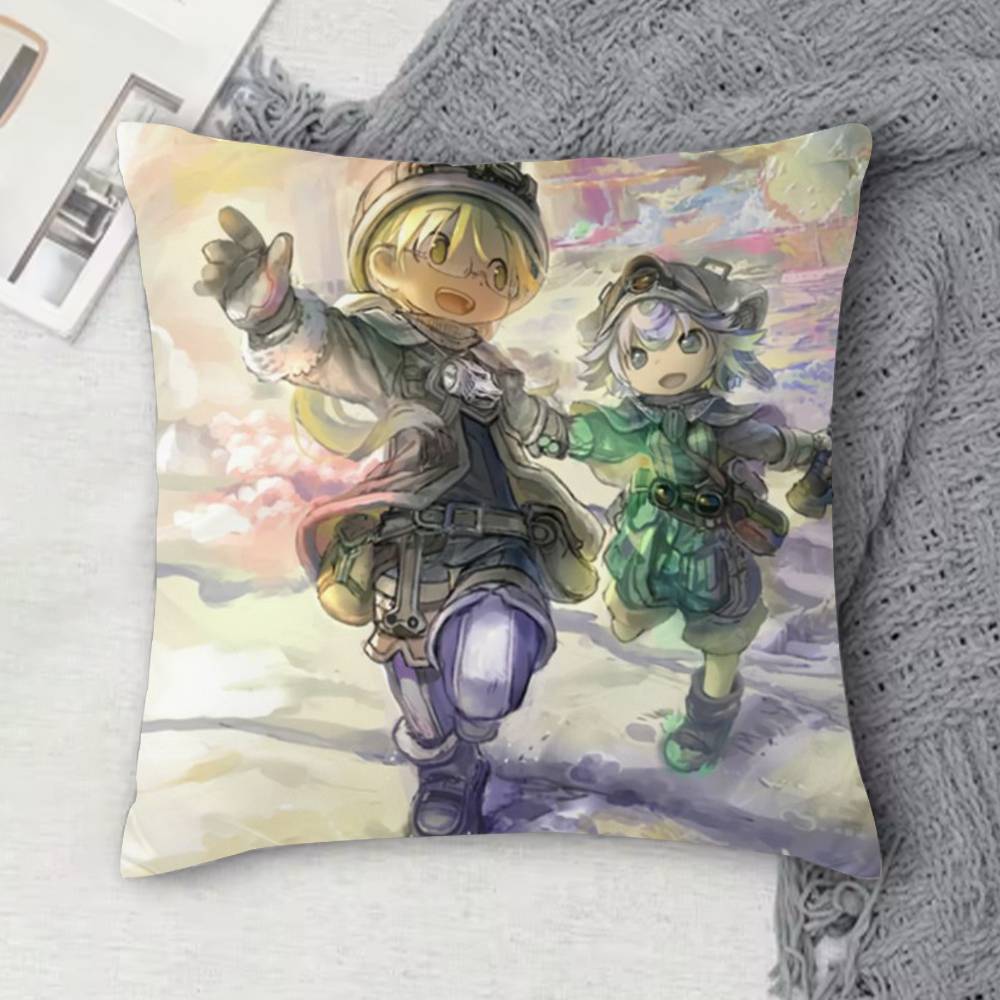 MMade In Abyss Doublesided Printed Square Decorative Cushion Cover for Sofa Living Room Home Decor