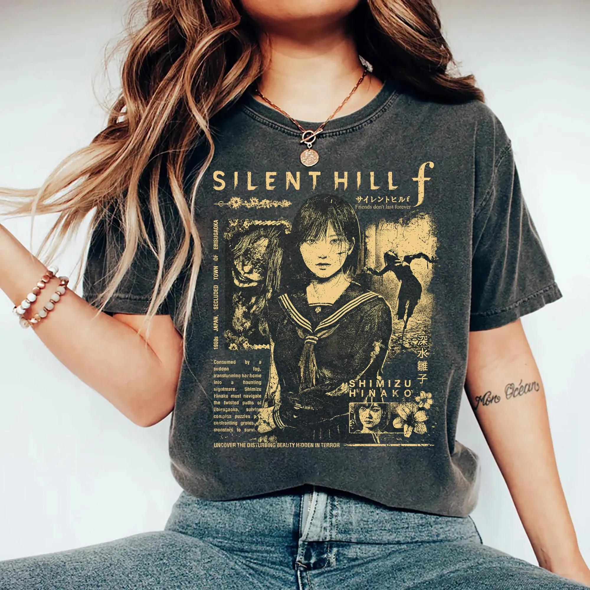 Silent Hill F TShirt Unisex Movie Tee Clothing Graphic Short Sleeve Shirt Unisex Unisex Women AllSeason Clothing S